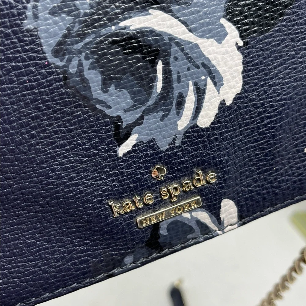 KATE SPADE New York Briar Lane Night Rose Mini Emelyn Chain Shoulder Bag